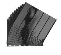 Veemoon Classeur A5 Opératif avec 10 Feuilles Transparentes pour Collection De Timbres - Album Standard à 9 Trous avec Clips De Liaison pour Fournitures De Collection