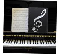 Veemoon Classeur Multifonction pour Partitions et Documents Organiseur Transparent Portable Rangement Bureau et Musique Dossier Piano Pages Faces Design Créatif et Pratique