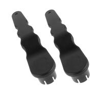Veemoon Clé à Valve Pneumatique Portable en Plastique Noir 2pcs pour Entretien Quotidien et Aventures Extérieures, Outil de Réparation Les Fuites d'air