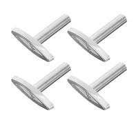 Veemoon Clé Remontoir pour Boîte à Musique en Fer Argenté, Lot de 4 Pièces, Accessoire DIY pour Mécanisme Standard, pour Détente et Réglage du Son