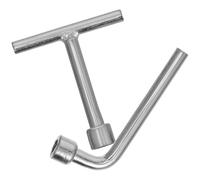 Veemoon Clé Triangulaire en Acier Inoxydable M10-L et M10-T Lot de 2 Outil pour Panneau de Commande Armoire Utilitaire et Poteau D’Éclairage Clé à Douille Industrielle Précise et