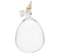 Veemoon Cloche en Verre Transparente pour Fleurs Stabilisées Figurine D’Ange Dôme Anti-Poussière pour Micro-Paysage Décoratif DIY Présent D’Anniversaire sans Socle Décoration