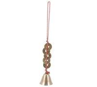 Veemoon Cloche Feng Shui Cuivre à Suspendre Décoration Maison et Voiture Pendentif Chance Style Chinois Ornement Feng Shui pour Paix et Succès