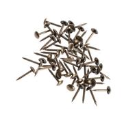 Veemoon Clous Tapissier Ronds en Fer Couleur Café, 100pcs, Épais Bavure, Style Antique Classique, pour Décoration de Meubles et Projets DIY