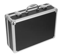 Veemoon Coffret à Outils Noir Verrouillable en Alliage D'aluminium Grosse Capacité et Résistance à l'usure pour Rangement et Transport à Domicile