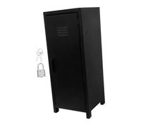 Veemoon Coffret de Rangement Métallique Compact avec Serrure et Clés Petit Casier Vertical Fer pour Bureau Chambre Salon Organisateur de Bureau Sécurisé et Pratique