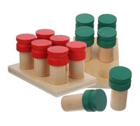 Veemoon Coffret Montessori en Bois 1 Set Éducatif Sensoriel à Odorat pour Bébé et Garçon et Filles, D'entraînement la Motricité Fine, Boîte à Odeur Pratique pour Apprentissage Précoce