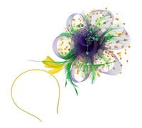 Veemoon Coiffe En Maille Couvre-chef De Thé Accessoires De Cheveux De Mariage Chapeau De Mariage Royal Chapeau De Fête Pince à Cheveux Cocktails Pinces Cheveux La Plume