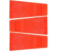 Veemoon Coin D'abattage en Plastique Orange 3pcs, Cale de Bûcheron Résistante, Augmente la Friction, Outil de Coupe du Bois pour Jardin et Forêt