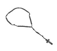 Veemoon Collier Croix Noir Ras Du Cou Crucifix Femmes Chaînes De Perles En Or Collier Chaîne Délicat Assorti Simple Gothique s Sterling De Foi Croix Hommes