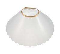 Veemoon Collier Élisabéthain Ajustable pour Chien et Chat Taille L Collerette Post-Opératoire Transparente en Matériau Léger Protection Le Léchage et Morsures pour Convalescence Animale