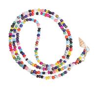 Veemoon Collier Pendentif Style Avec Chaîne De Perles Arc-ciel Accessoire De Bijouterie Élégant Pour Femme