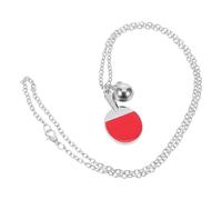 Veemoon Collier Ras du Cou Pendentif Mini Raquette de Ping-pong en Alliage Léger, Collier de Sport pour Filles, Bijou Sportif Original pour Amateurs de Tennis de Table et Soirées Entre