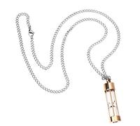 Veemoon Collier Urne Bijoux De Crémation Pendentif Sablier En Acier Au Titane Souvenir Homme Animaux Bijoux Commémoratifs De Fiole De Sang