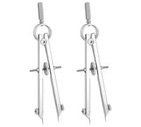 Veemoon Compas à Ressort en Métal 3 Pièces Outil de Dessin Géométrique Précis pour Élèves et Enseignants Compas Professionnel pour Mathématiques et Arts Plastiques Usage Scolaire et