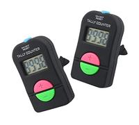 Veemoon Compteur Numérique Réversible à 4 Chiffres avec Affichage LED Compteur Haut/Bas Minuterie Électronique avec Son 2 Pièces Facile à Utiliser