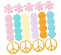 Veemoon Confettis en Papier Rond Colorés 100 Pièces pour Décoration de Table Anniversaire, Mariage, Shower - Papier Décoratif à Disperser pour Fête, Cotillons Anniversaire et Décoration