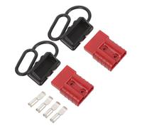 Veemoon Connecteurs Électriques 50a 600v Avec Coque Polycarbonate Et Couvercle De Protection Paire De Prises Bipolaires Rapides Usage Treuil Et Véhicules Utilitaires Utilisateurs Professionnels