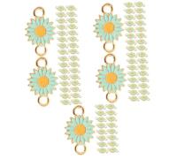 Veemoon Connecteurs Marguerite 20 Pièces En - Accessoires DIY Pour Fabrication De Bijoux - Charms Élégants Et Colorés Idéal Pour Artisanales