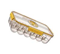 Veemoon Conteneur De Rangement Avec Minuterie 18 Compartiments Réutilisable Empilable Plateau De