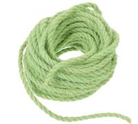 Veemoon Corde en Sisal Naturel 6mm Verte 10m Arbre à Chat DIY, Accessoire Résistant et Flexible pour Fournitures de Chats, Décoration et Structure D’Escalade Intérieure