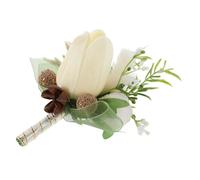 Veemoon Corsage De Demoiselle D'honneur Boutonnière De Fête Corsage Du Marié Boutonnière De Mariage Pour Homme Boutonnière De Mariage Marié Fleur Artificielle