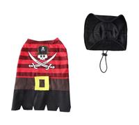 Veemoon Costume Pirate pour Chien Moyenne à Grande Vêtements Halloween Originaux Accessoire de Déguisement pour Animaux de Compagnie