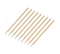 Veemoon Coton-Tige à Pointe Unique en Bois Lot de 100 Coton-Tige Jetable Nettoyage des Cosmétiques Oreilles Non Pelucheux pour Maquillage et Artisanat