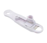 Veemoon Coupe-Haricots Multifonctionnel Blanc 1 Pièce Trancheuse à Haricots Verts Compacte en Plastique Léger Ustensile Cuisine Pratique pour Équeuter et Couper pour Préparation Rapide