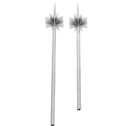 Veemoon Coupe-oignons en Acier Inoxydable Forme Fleur de Prunier 2 Pièces, Trancheuse à Légumes Multifonction pour Oignons, Piments et Échalotes, Ustensile la Cuisine Inox pour