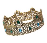 Veemoon Couronne D’homme Vintage en Alliage, Couronne D’anniversaire pour Hommes, Accessoire de Cosplay Royal, Coiffure Rétro pour Bal de Promo et Spectacles