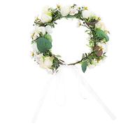 Veemoon Couronne de Mariage pour Mariée Diadème Élégant Fleurs Artisanales pour et Séances Photo Accessoire de Tête pour Mariée et Demoiselles