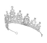 Veemoon Couronne de Strass Diadème de Bal Pailleté Accessoire de Coiffure pour Fête ou Mariage