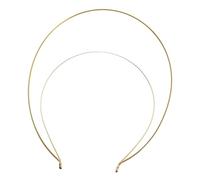 Veemoon Couronne Halo Métal Double Bandeau de Déesse pour Mariage et Fête Coiffe de Déesse Personnalisable