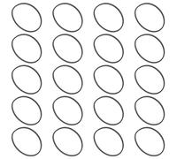 Veemoon Courroies de 2 MM en Caoutchouc pour Lecteur Cassette Lot de 20 Pièces Carrées 75-100 MM Courroies d'Entraînement Compatibles Enregistreur DVD Appareil Audio pour Entretien et