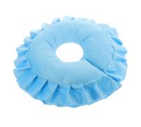 Veemoon Coussin de Forme de U pour Salon Spa Oreiller Facial Relaxant Bleu Facile à Nettoyer et Durable pour Confort Optimal