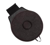 Veemoon Coussin De Siège Auto Pivotant 360° En Tissu Marron, Antidérapant, Rotation Facile Pour Voiture, Prévention Douleurs Dos Et Hanches, Confort Conducteur Passager