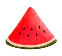 Veemoon Coussin en Peluche Décoratif de Pastèque Triangulaire, Oreiller Souple et Confortable pour Canapé et Chambre, Décoratif Fruit Doux pour Décoration Intérieure, Présent Original