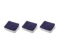 Veemoon Coussin Gonflable en PVC pour Repose-Jambes De Voyage - Confort Optimal en Avion Et Train Couleurs Gris Et Bleu 1 Pièce