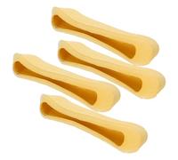 Veemoon Coussinets de Béquille Doubles en Tpr Souple Jaune Rembourrage Ergonomique pour Béquilles d'Avant-Bras Lot 2 Paires Accessoires Confort pour Personnes Âgées et Aides à la