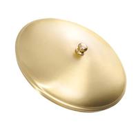 Veemoon Couvercle de Cendrier en Laiton Petit Taille, Accessoire Antidérapant Compatible Cendrier de Bureau, Décoration Intérieure et Terrasse, Couvercle Amovible Ignifugé pour Usage