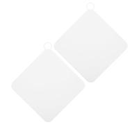 Veemoon Couvercle de Drain en Silicone 2 Pièces, Bouchon Vidange Anti-Odeur, Carré 20X20 CM, pour Évier la Cuisine, Salle de Bain, Buanderie, Atelier, Protection Canalisation