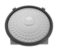 Veemoon Couvercle intérieur compatible avec le cuiseur à riz, remplacement pour couvercle intérieur 9,5" - supérieur en acier inoxydable avec joint en silicone et plaque anti-débordement