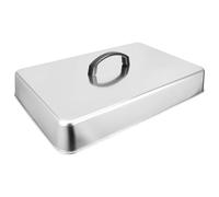 Veemoon Couvercle Rectangulaire Acier Inoxydable pour Cuisson à Haute Température Cloche à Vapeur Multifonction pour Gril et Barbecue Intérieur Extérieur Accessoire Robuste pour Fondre