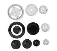 Veemoon Couvercles de Brûleur à Gaz Tête de Brûleur Encastrée Stable et Facile à Nettoyer Capuchons Plats pour Cuisinière à Gaz Remplacement Précis pour Cuisine