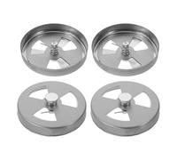 Veemoon Couvercles de Ventilation Réglables en Acier Inoxydable 4 Pièces pour Conduit D’évacuation de Cheminée et Four, Dispositif de Ventilation Clapet Anti-retour, Accessoire