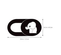 Veemoon Couverture de Confidentialité Coulissante à Motif Éléphant Blanc, Lot de 6, Protection Caméra pour Usage Personnel sur Ordinateur Portable