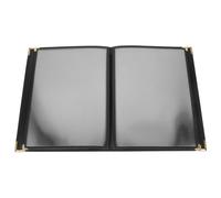 Veemoon Couverture et Facile à Nettoyer Léger en Pvc Transparent de Menu Protège Cahier Rabat pour Classeur de Recettes pour Usage Cuisine Professionnelle
