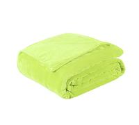 Veemoon Couverture Flanelle Épais Et Chaud Plaid Fleece pour Lit Vert pour Camping Et Utilisation à