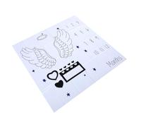 Veemoon Couverture Photo Garçon Fille avec Accessoires De Décoration pour Baptême Et Banquet De Cent Jours Motif Ailes Noires Tapis Sécurisé Et Vif pour Photos De Garçon Et Fille